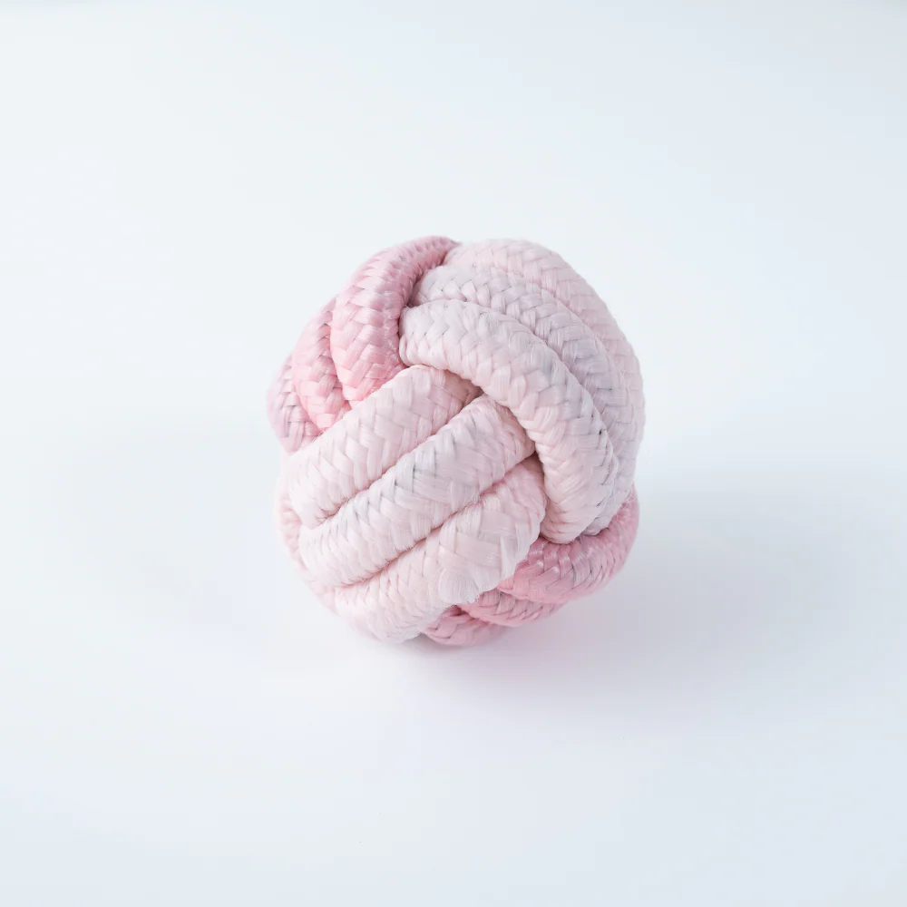 Pet Rope Ball - Pink