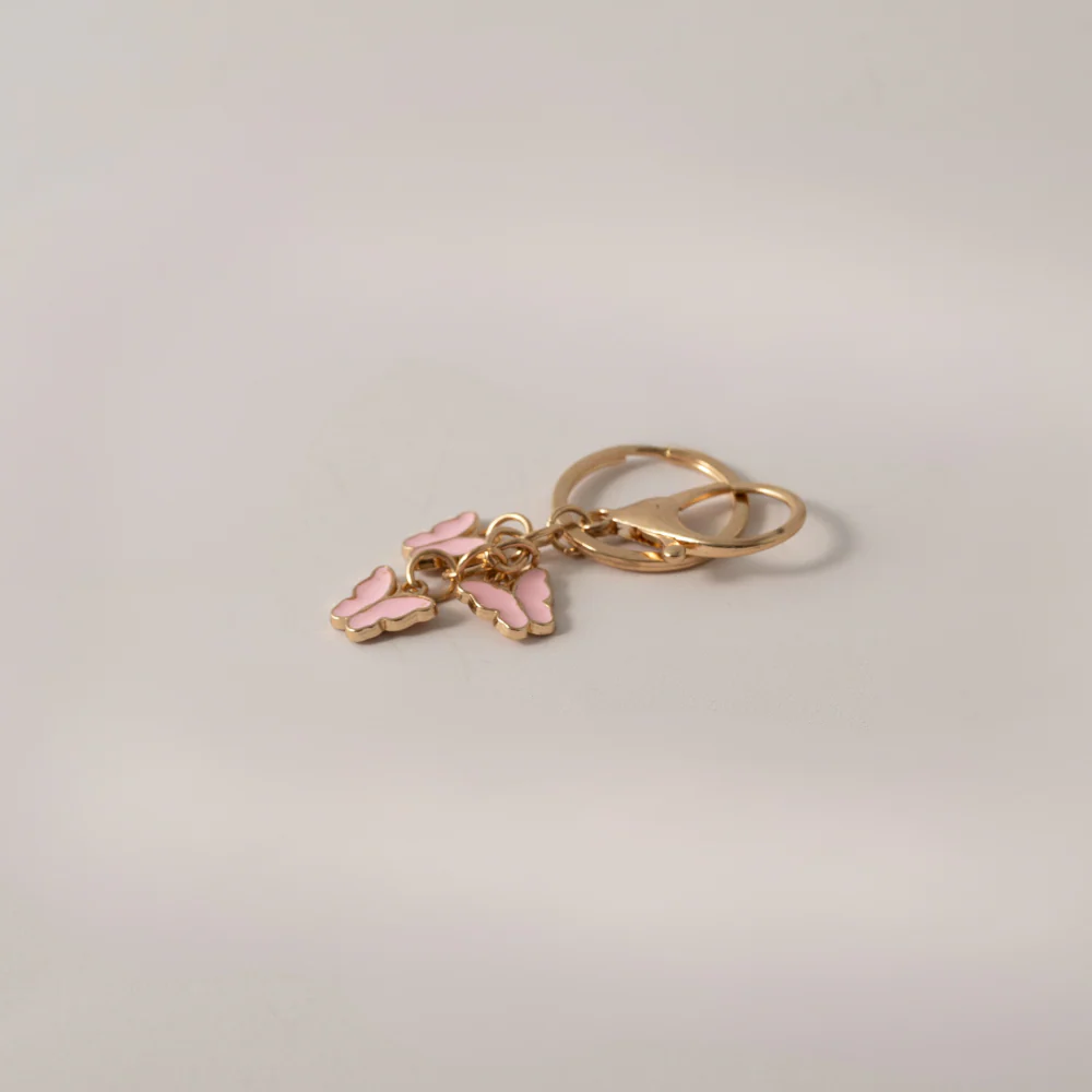 Keychain Enamel Butterfly - PINK - Image 2