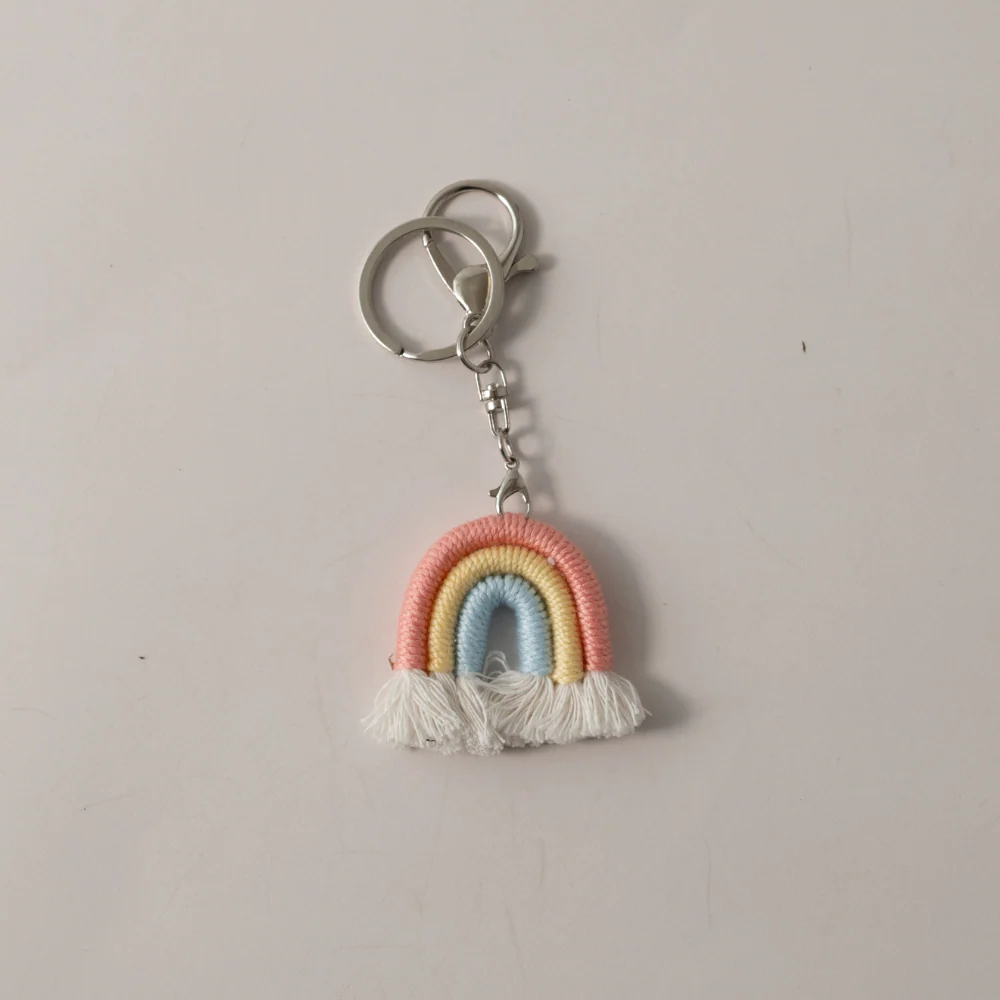 Keychain Macrame Rainbow