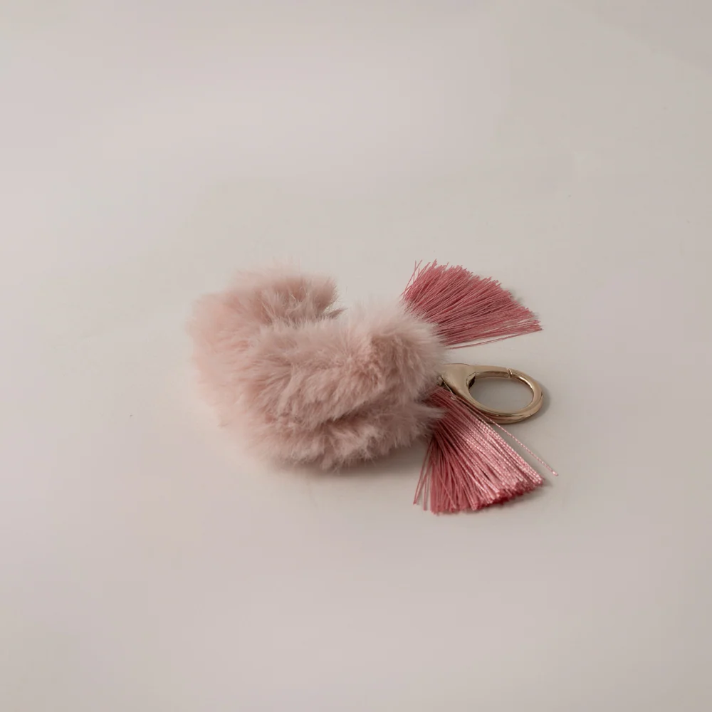 Keychain Pom Pom - HEART - Image 2