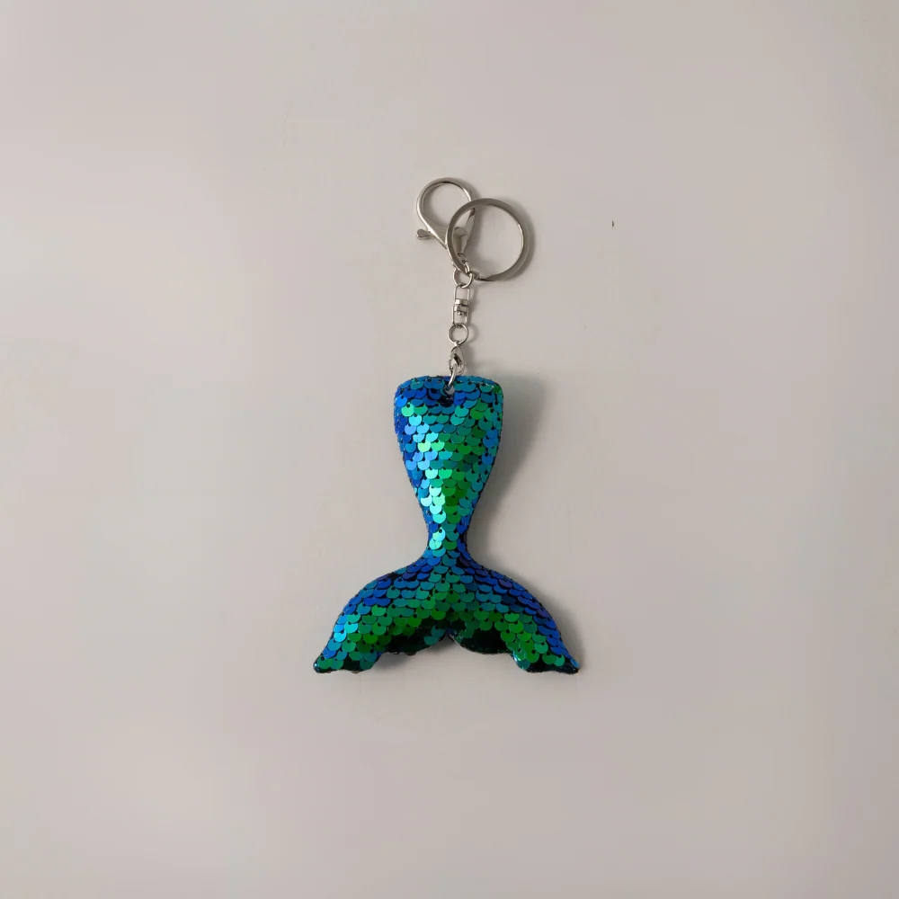 Keychain Sequin Mermaid Tail