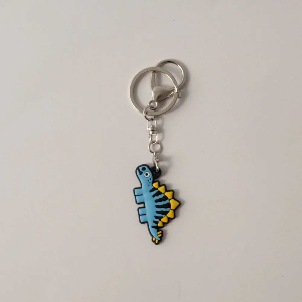 Keychain Silicone - DINO BLUE