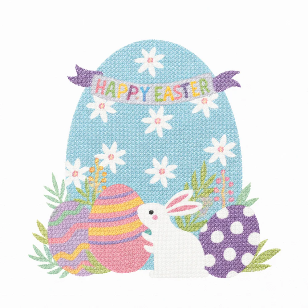 Kids Easter Sparkle Canvas 25x25 - HAPPY EASTER
