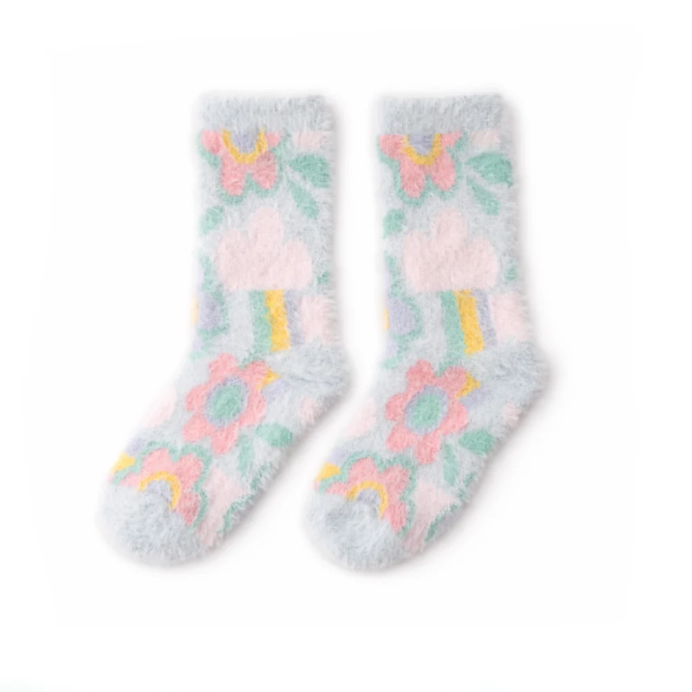 Kids Winter 2pk Bed Socks - DAYDREAM - Image 3