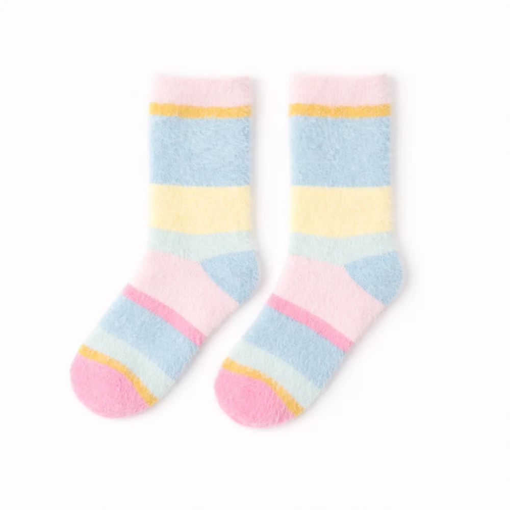 Kids Winter 2pk Bed Socks - HEARTS - Image 3