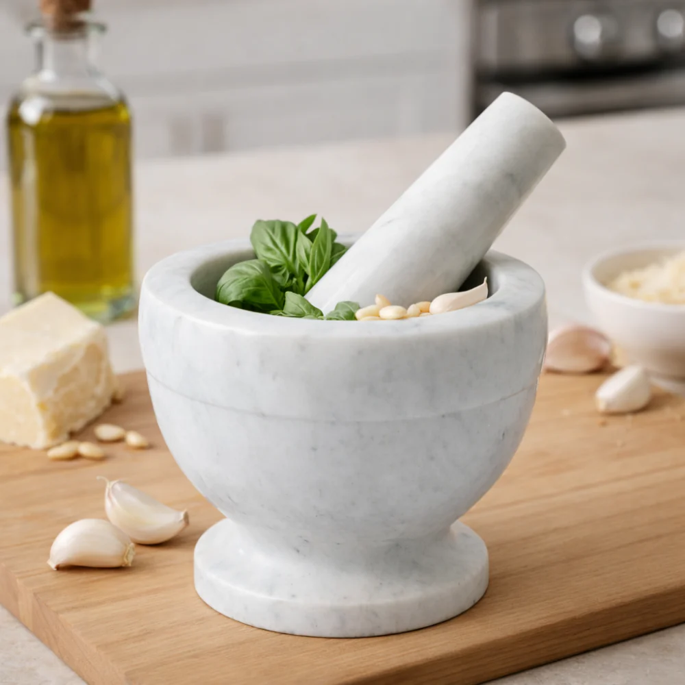 Lake House Collection Marble Mortar & Pestle - Image 2