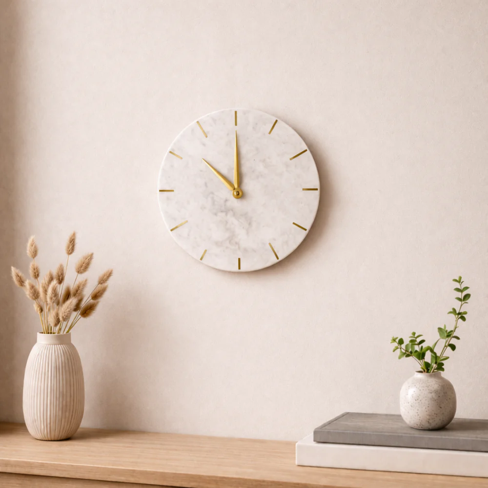Lake House Collection Marble Wall Clock - Image 2