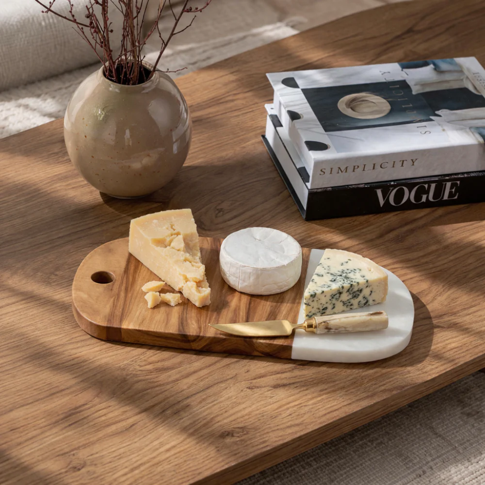 Lake House Collection Wood & Marble Rectangle Board - SMALL - Image 2
