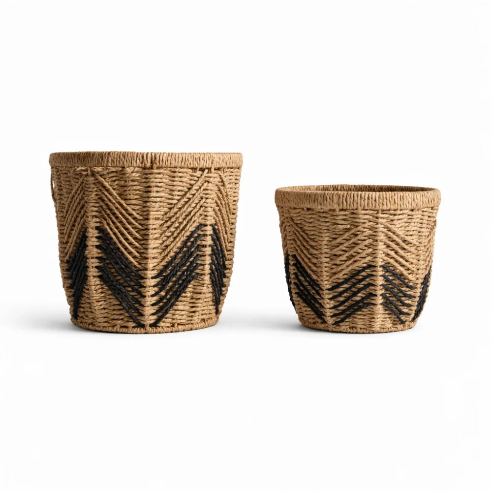 Lake House Collection Woven Basket - SMALL - Image 4