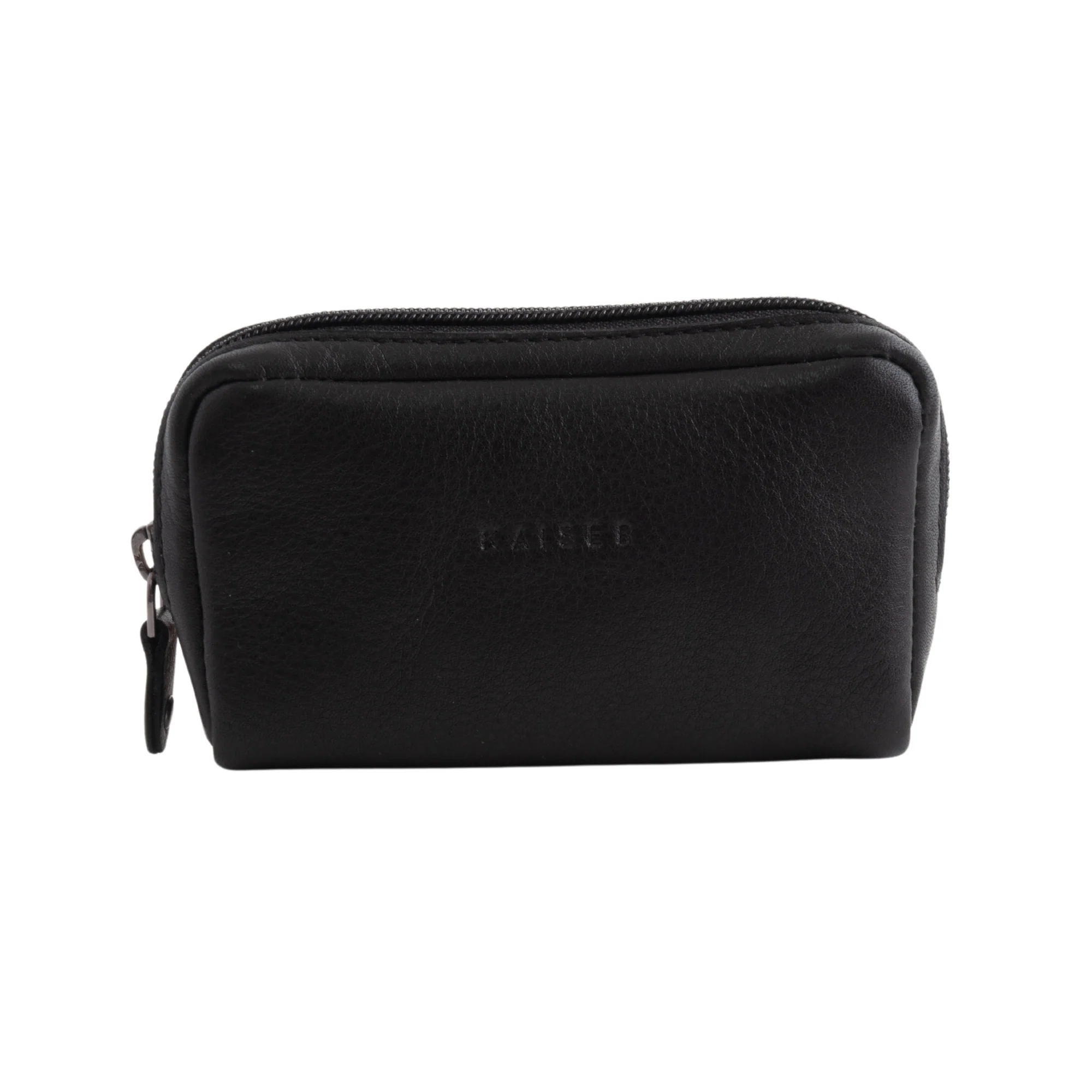 K&Co. Genuine Leather Coin Purse - BLACK