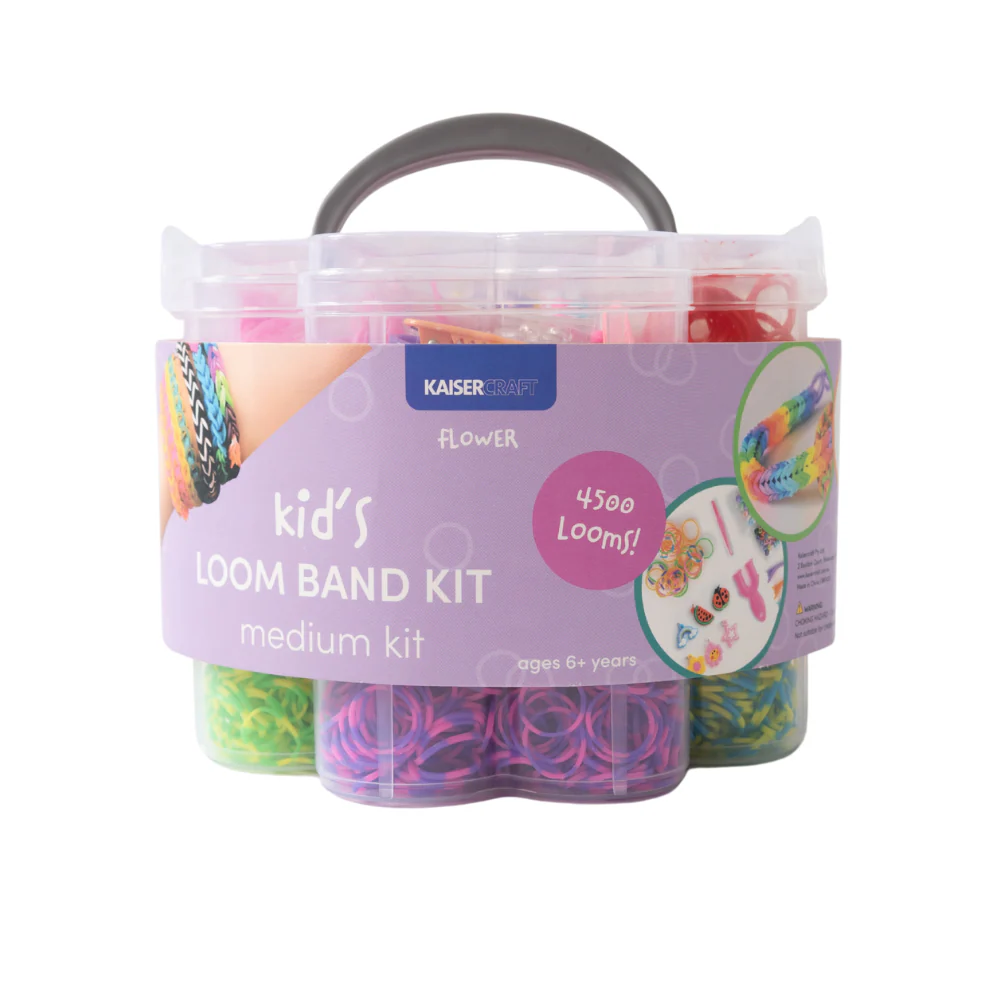 Kaiser Creative Club - Kids Loom Band Kit Med - FLOWER