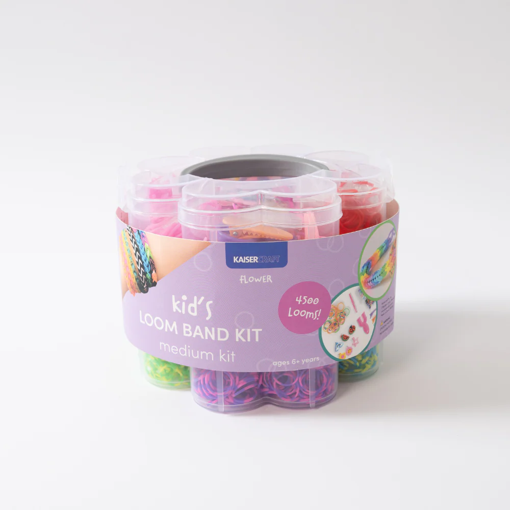 Kaiser Creative Club - Kids Loom Band Kit Med - FLOWER - Image 4