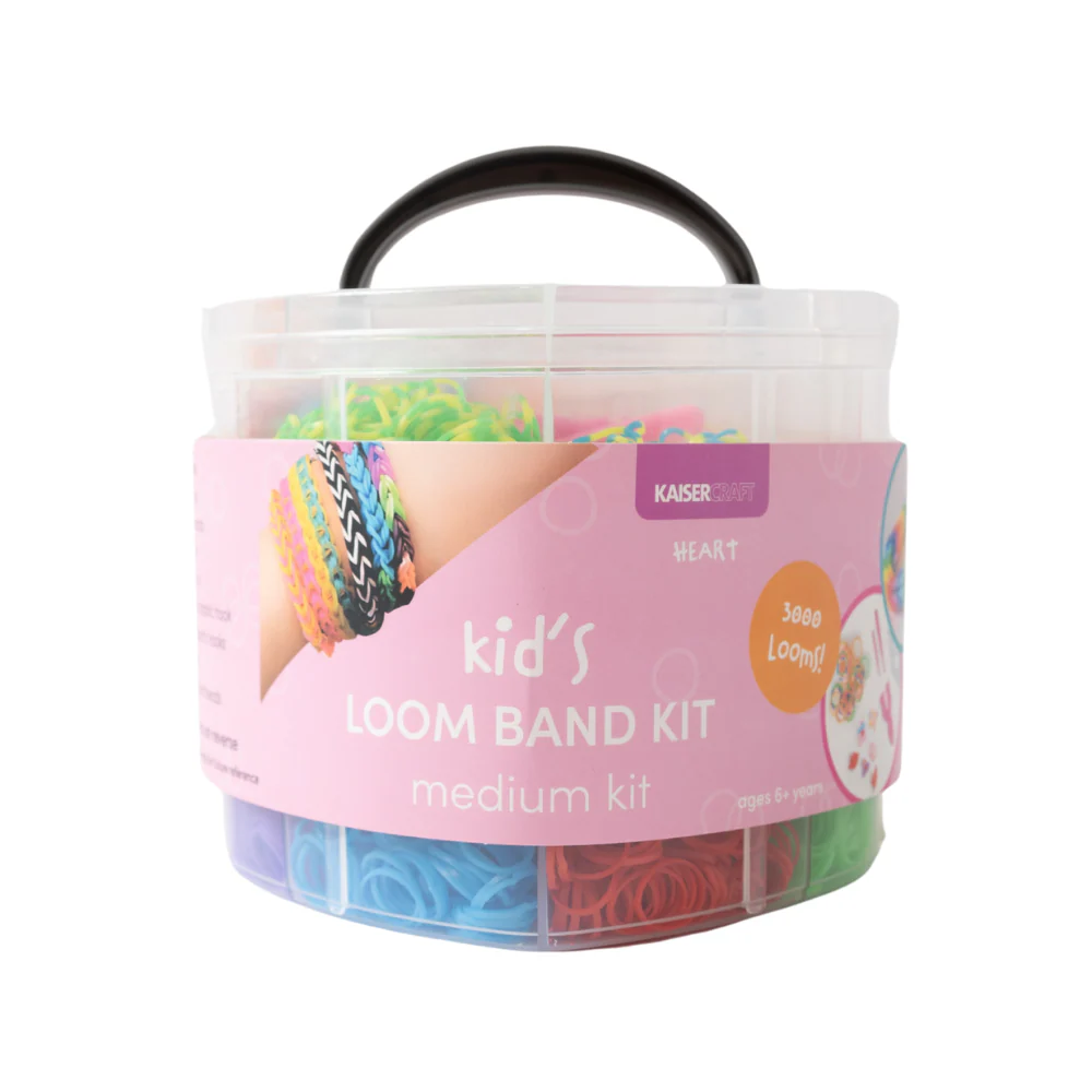 Kaiser Creative Club - Kids Loom Band Kit Med - HEART