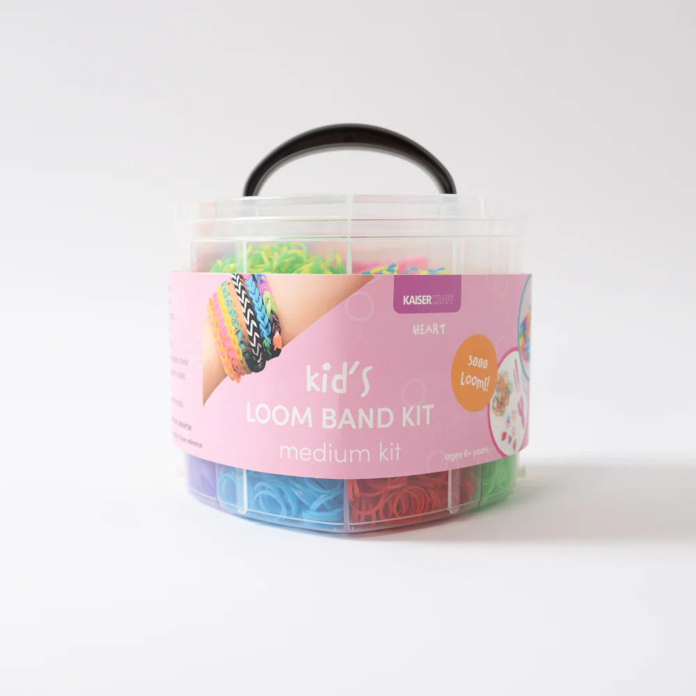 Kaiser Creative Club - Kids Loom Band Kit Med - HEART - Image 2