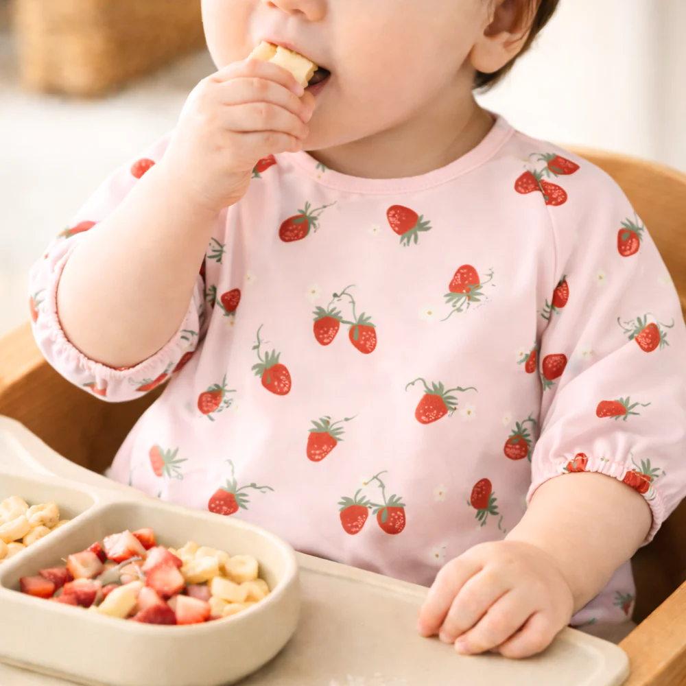 Market Day - Baby Feeding Smock - STRAWBERRY - Image 2