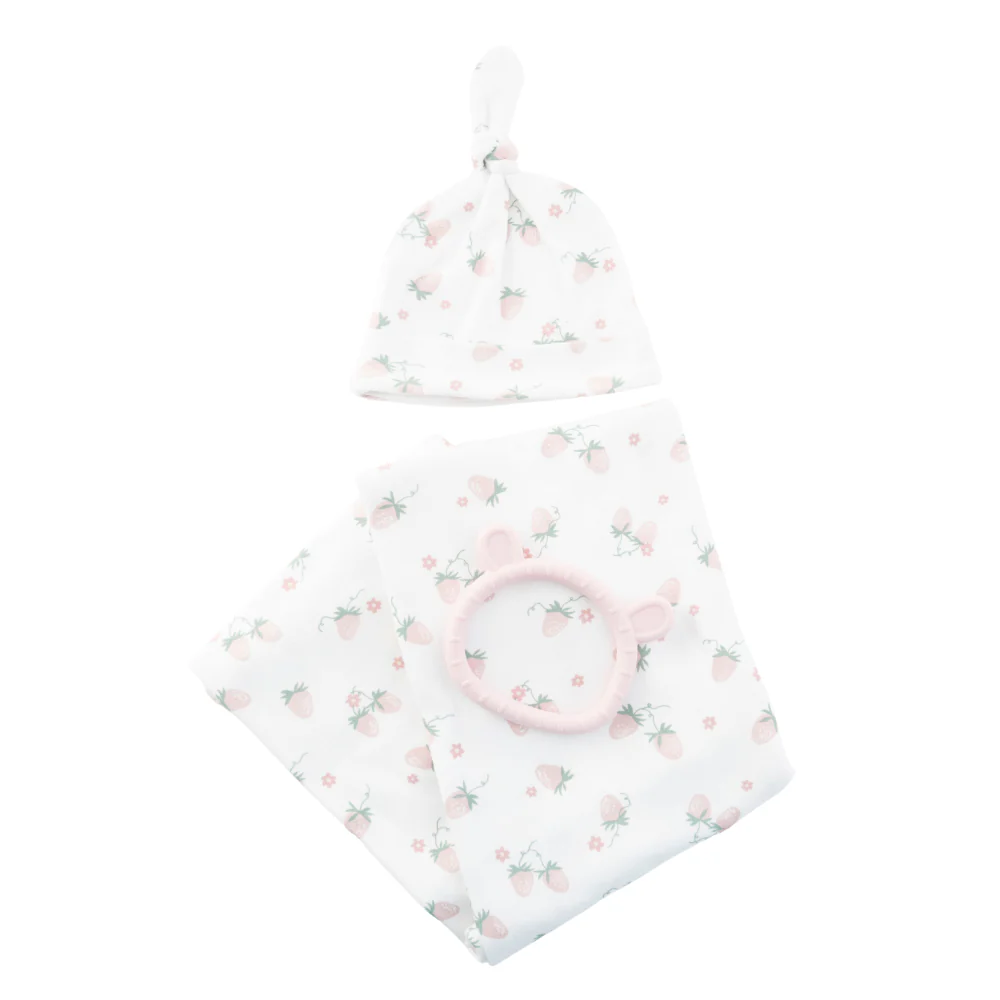 Market Day - Baby Jersey Newborn Set - STRAWBERRY