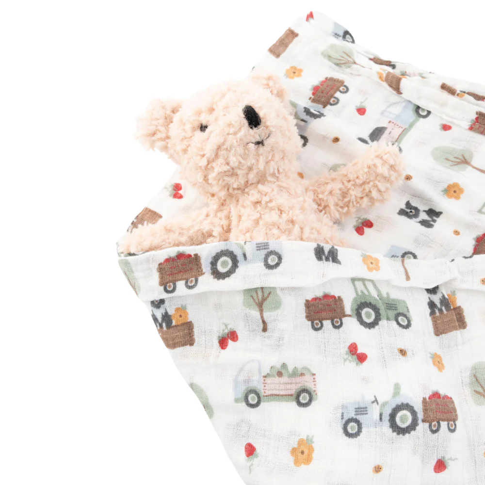 Market Day - Baby Muslin Swaddle - HARVEST - Image 2