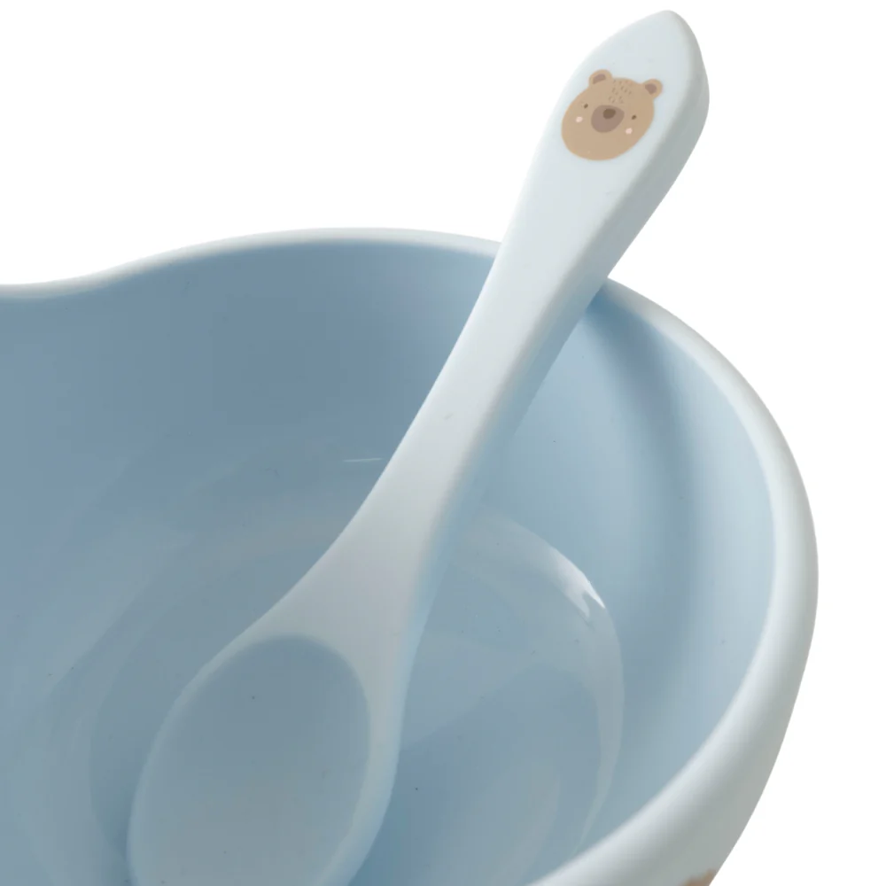 Market Day - Baby Silicone Bowl & Spoon Set - BEAR - Image 2