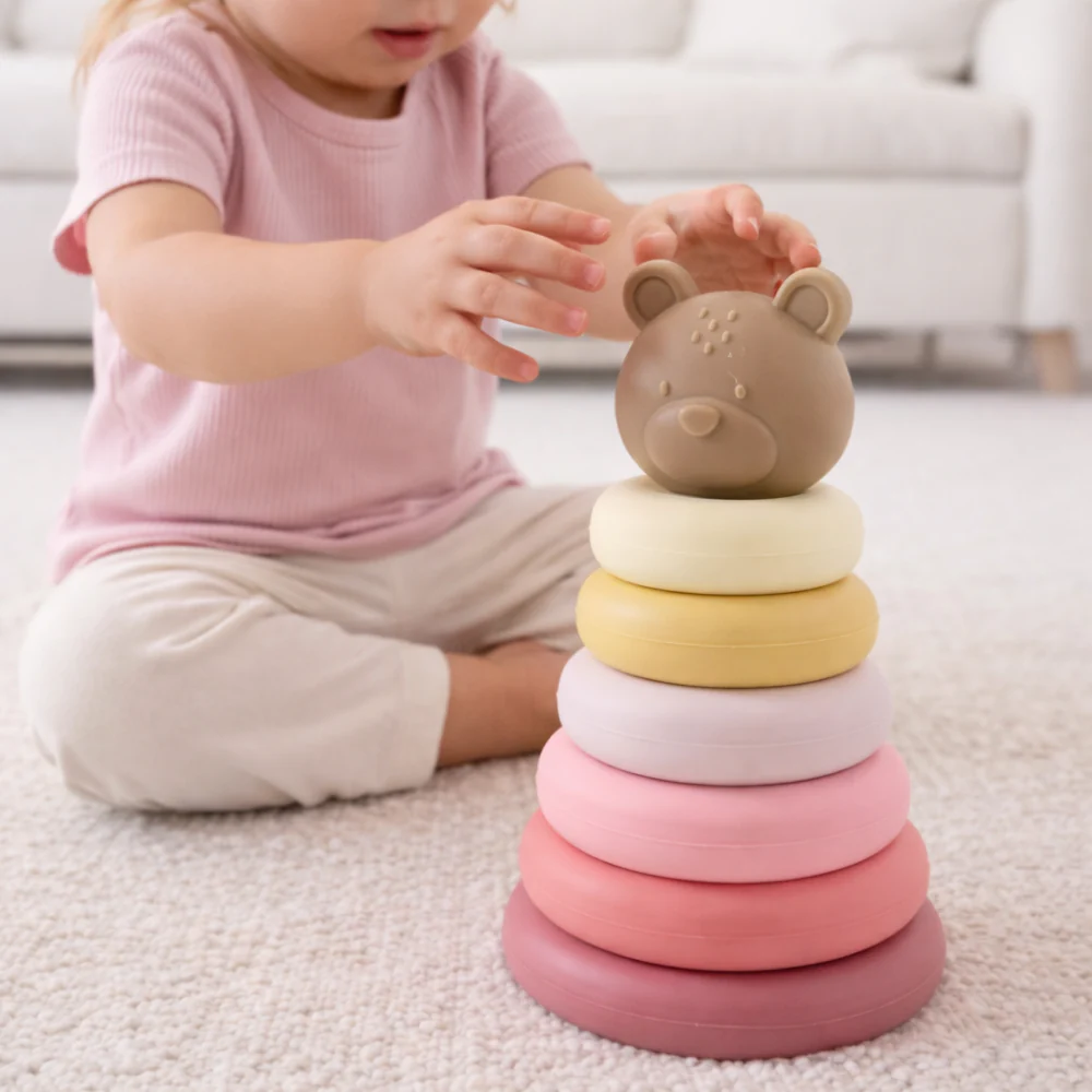 Market Day - Baby Silicone Stacker - BEAR - Image 2