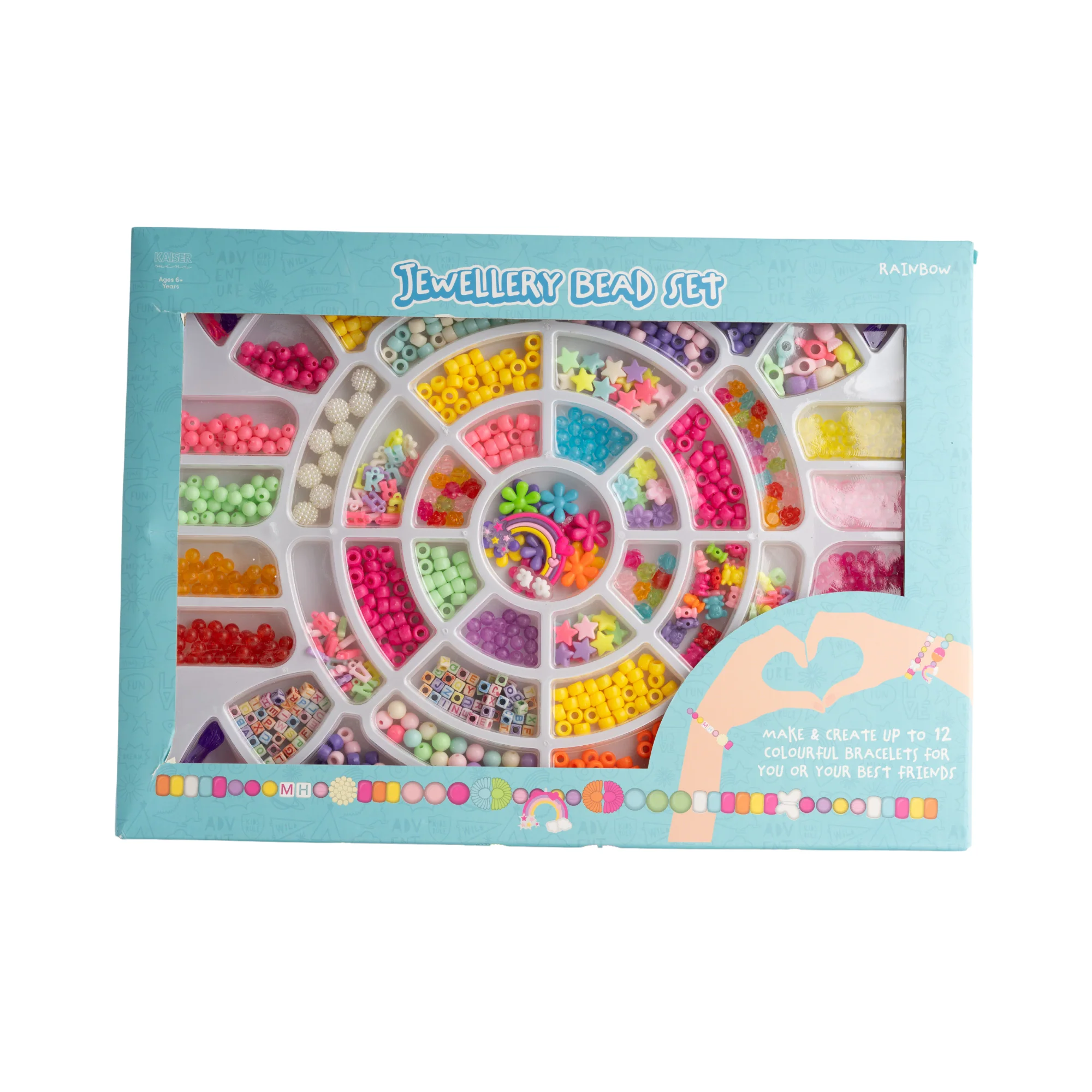 Kaiser Creative Club - Kids Mega Bead Set Lge - RAINBOW