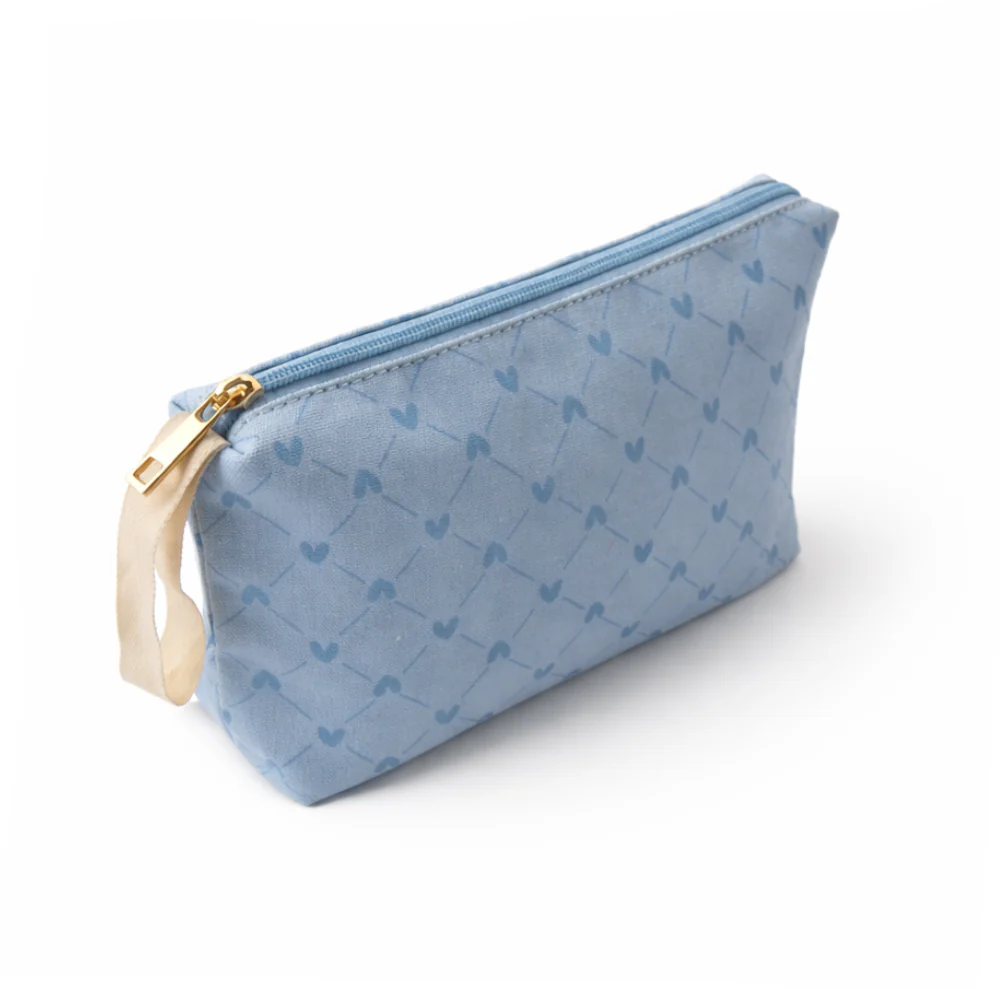 Petal Series Printed Makeup Bag Large - HEARTS - Image 2