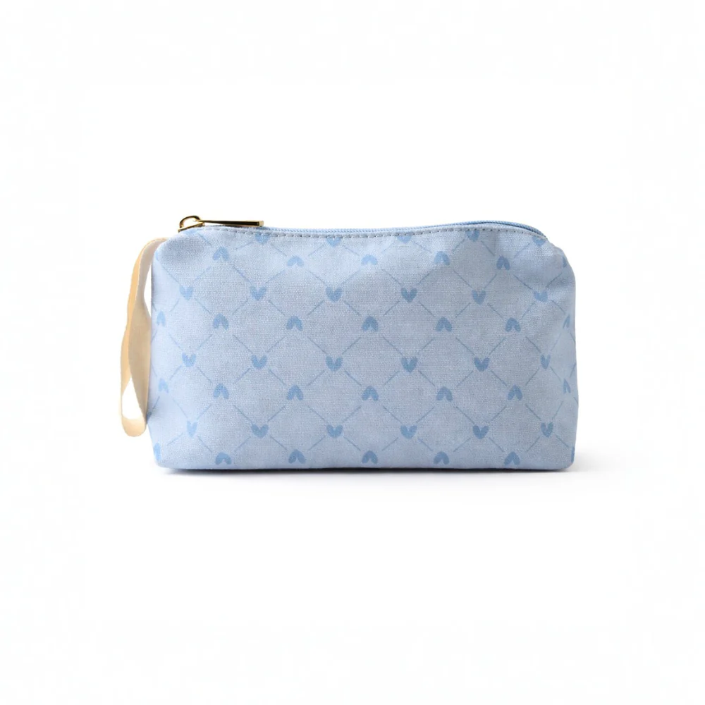 Petal Series Printed Makeup Bag Small - HEARTS