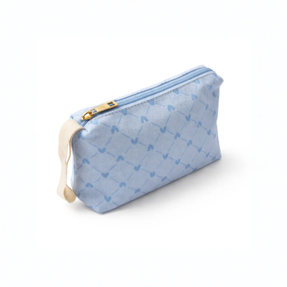 Petal Series Printed Makeup Bag Small - HEARTS - Image 2
