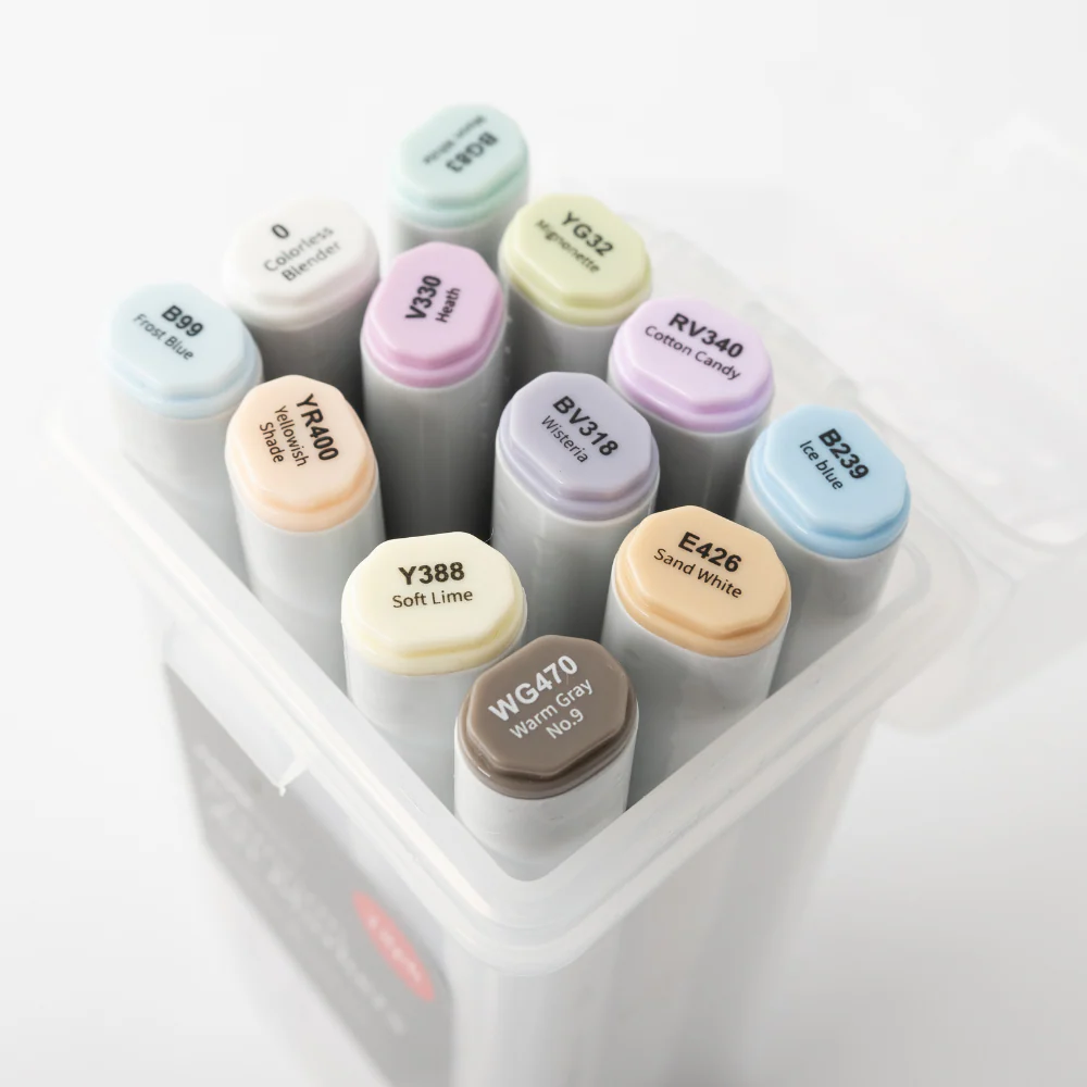 Premium Art Markers 12 Pack - Pastel - Image 2
