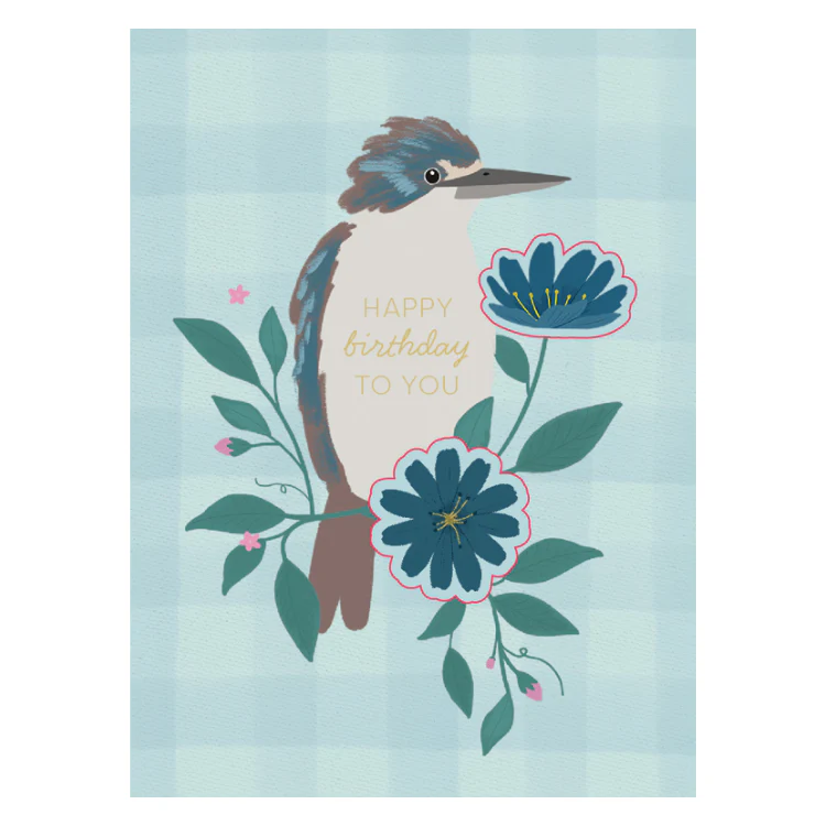 Premium Greeting Card BIRD SONG - Birthday Bird