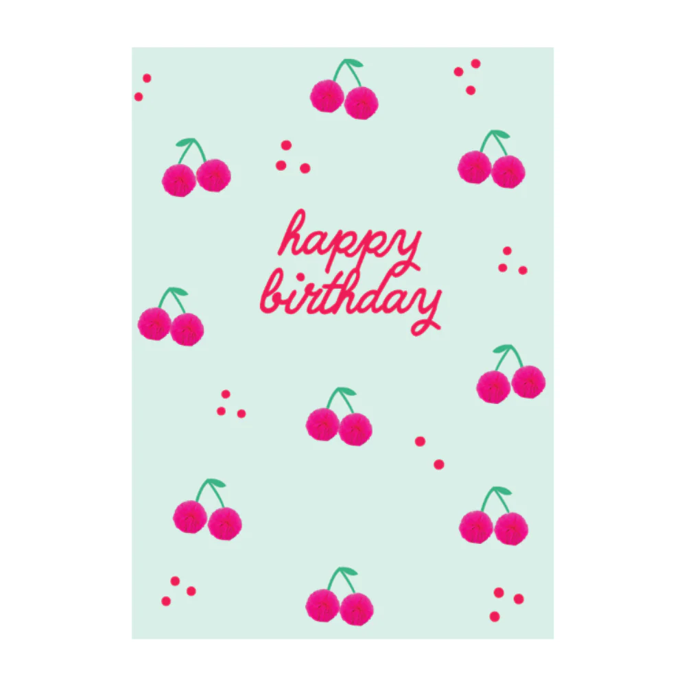 Premium Greeting Card SUMMER SPRINGS -  Cherry