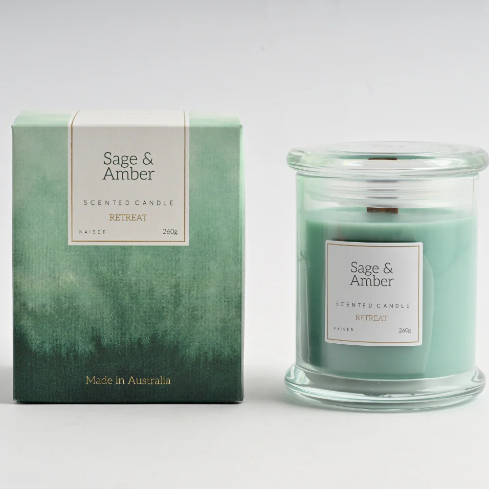 Retreat Series Candle - SAGE & AMBER - Image 2