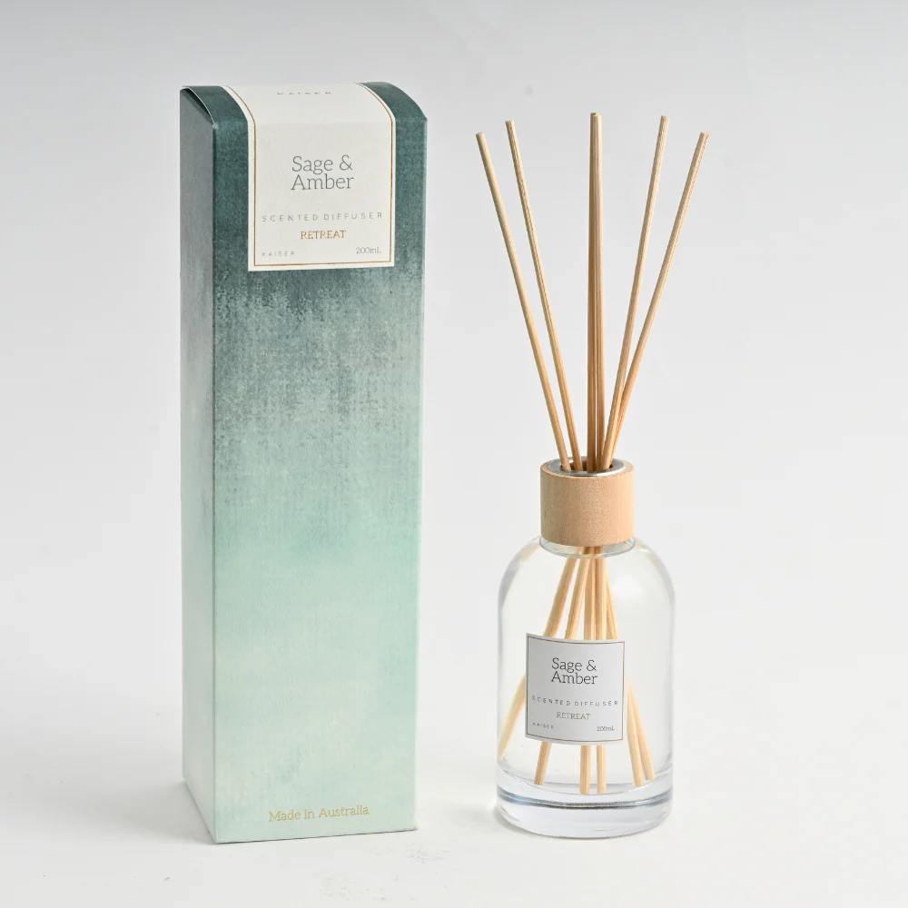 Retreat Series Reed Diffuser 200ml - SAGE & AMBER
