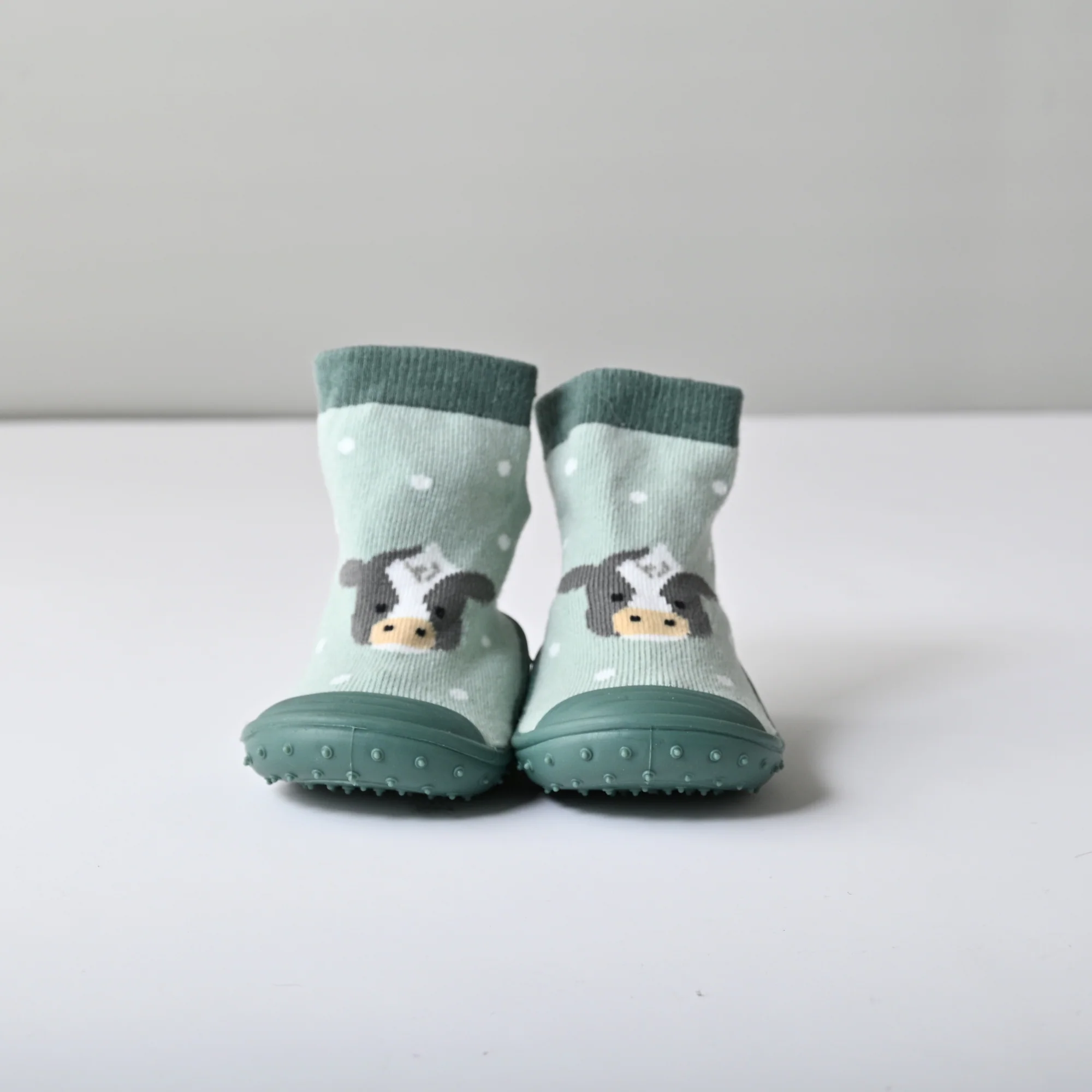 Tiny Orchard Baby Rubber Socks - COW