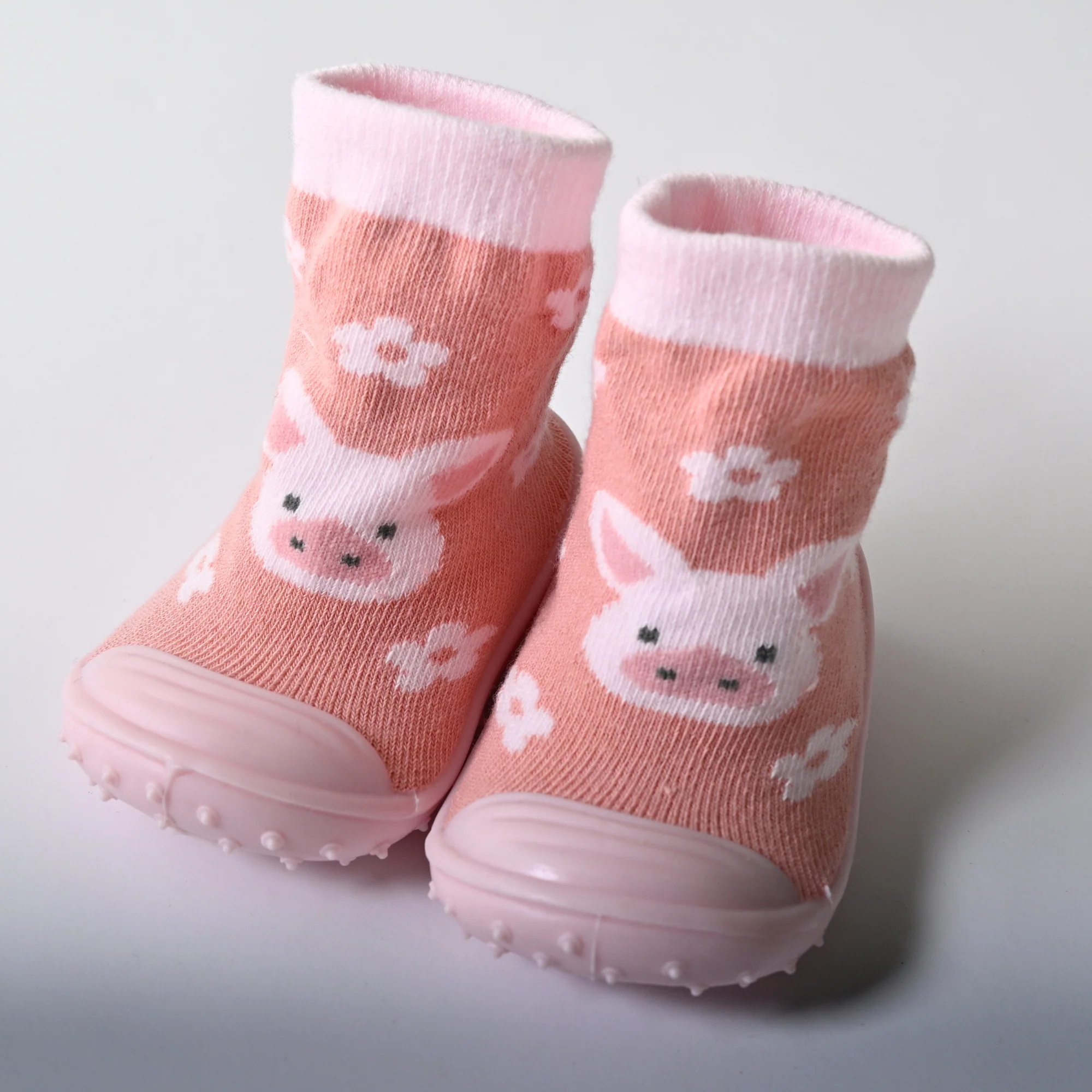 Tiny Orchard Baby Rubber Socks - PIG - Image 2