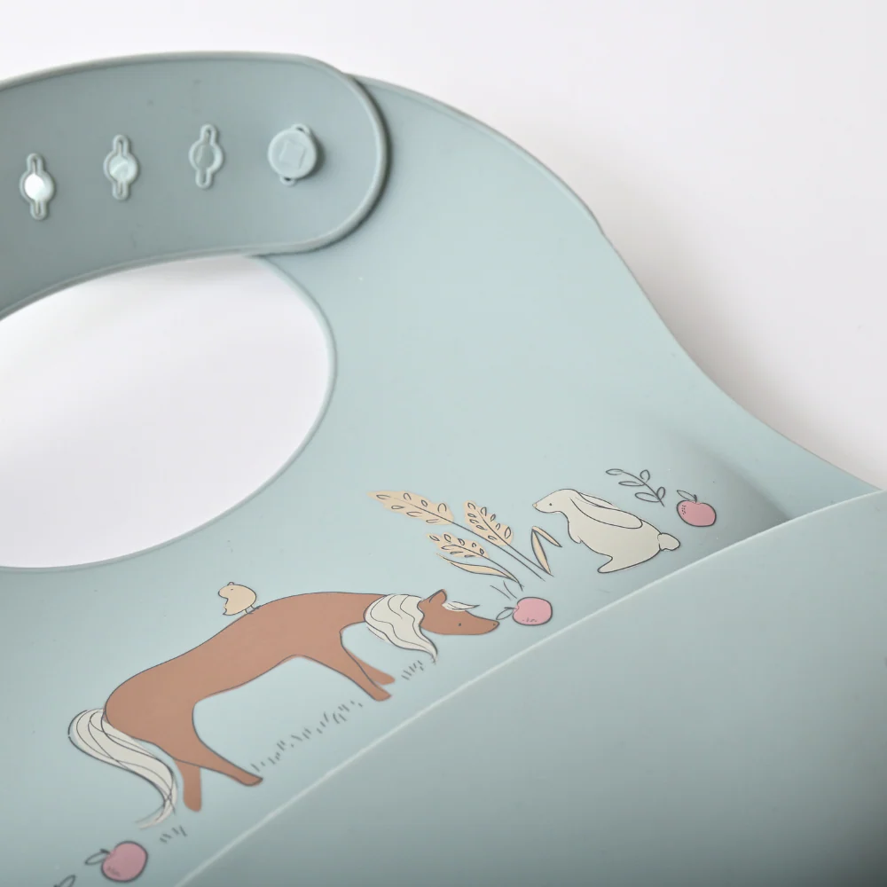 Tiny Orchard Baby Silicone Bib - BUNNY - Image 2