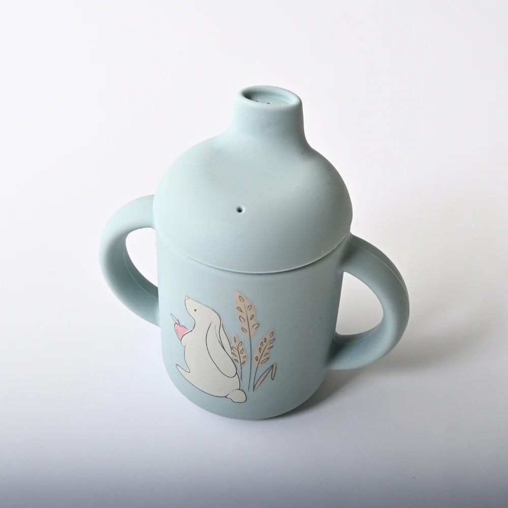 Tiny Orchard Baby Silicone Sippy Cup - BUNNY - Image 2