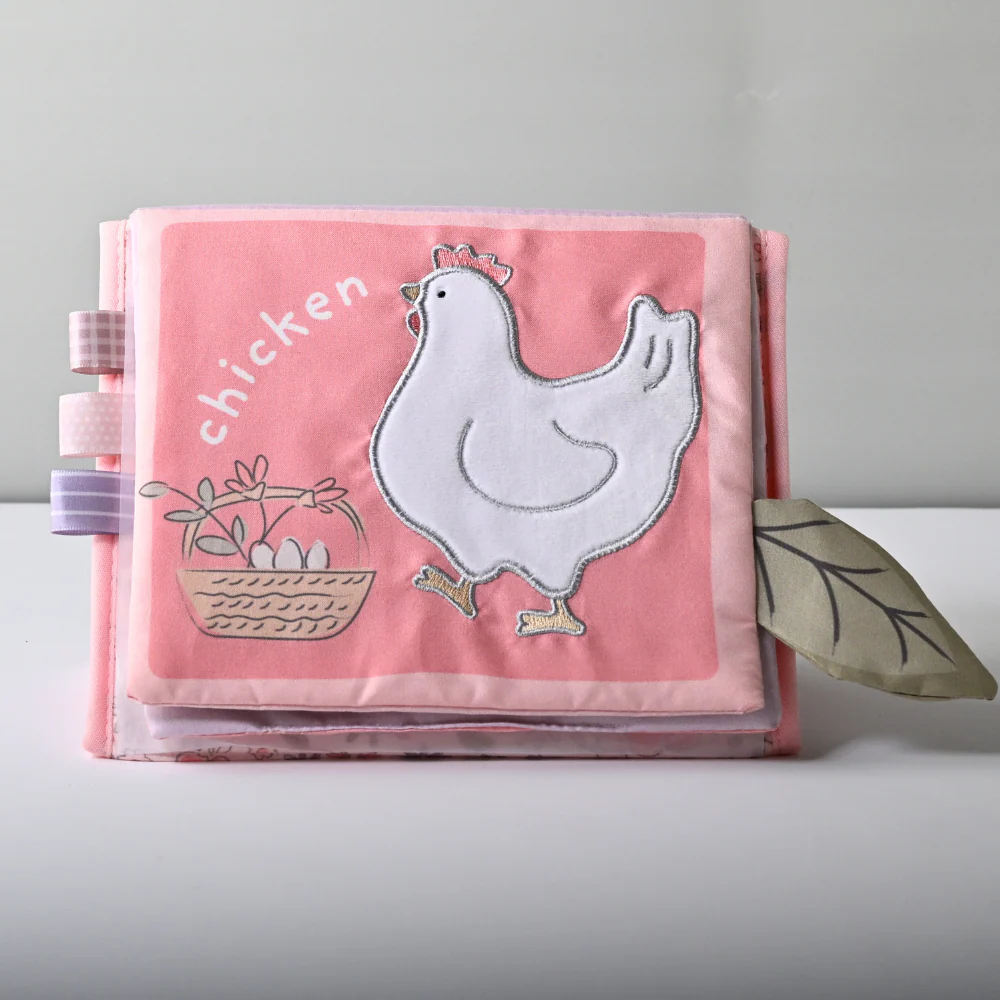 Tiny Orchard Baby Tummy Time Texture Book - FIELD