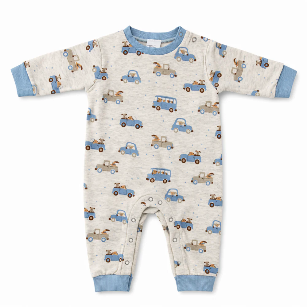 Tiny Tales Baby Coverall - ROAD TRIP