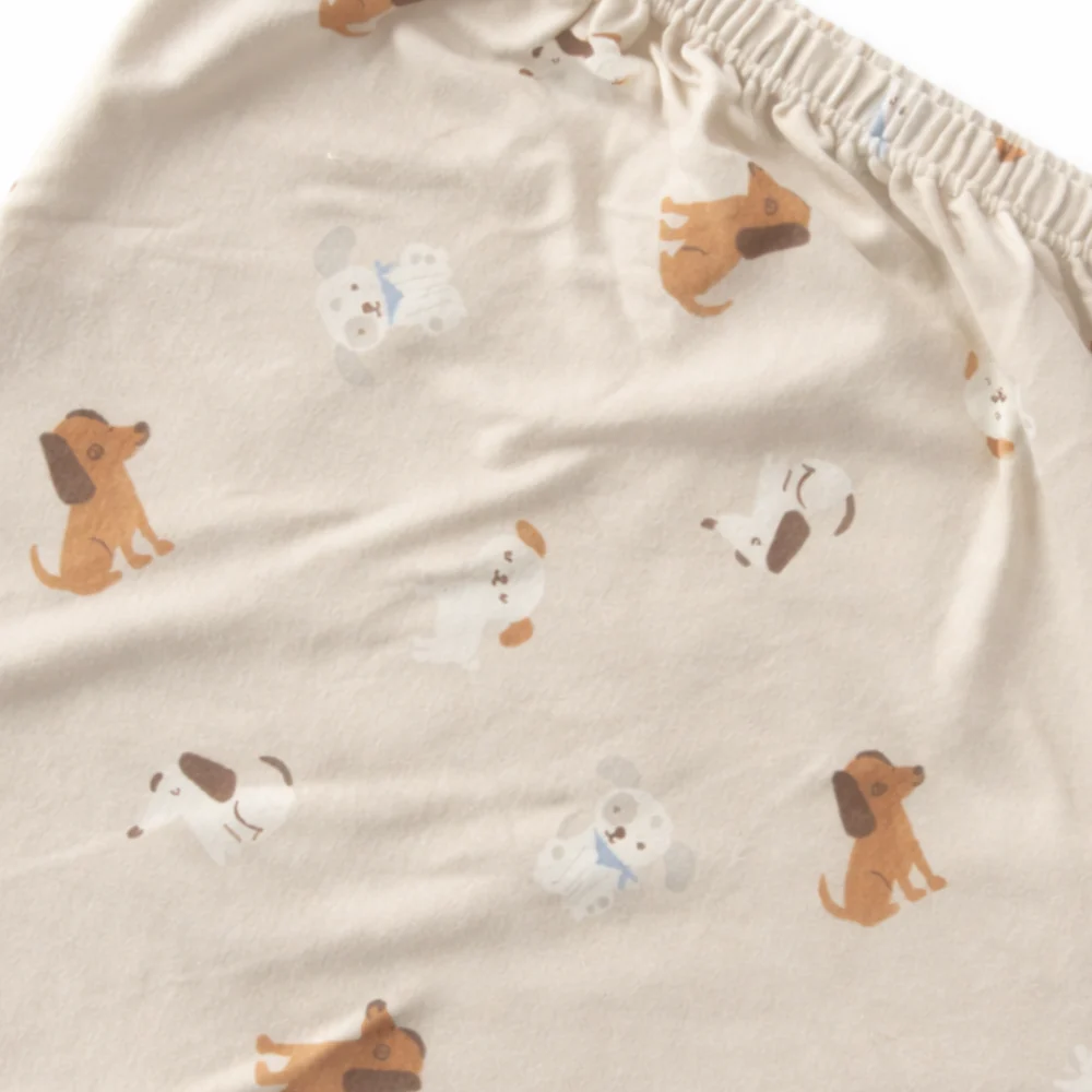 Tiny Tales Baby Fitted Bassinet Sheet - PUPPIES - Image 2