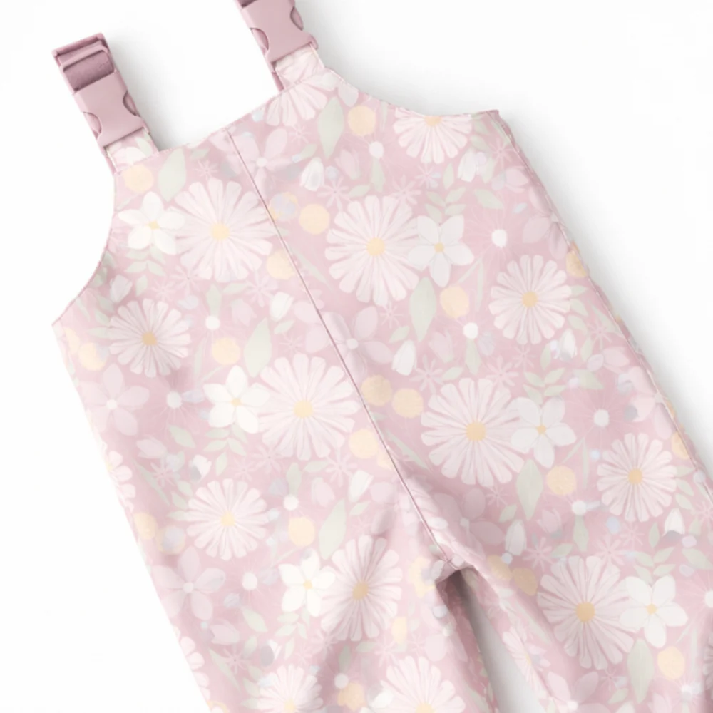 Tiny Tales Baby Rain Overalls - POP FLORA - Image 2