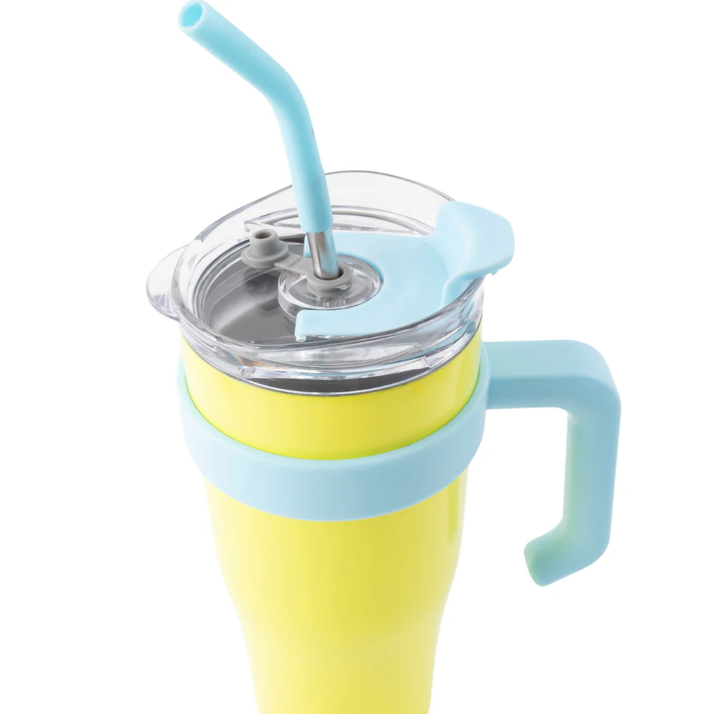 Vivid Collection Large Handled Drink Bottle - YELLOW - Image 2