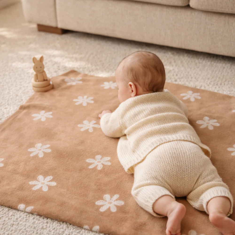 Wonderland Baby Collection Cotton Pram Blanket - POSY - Image 3