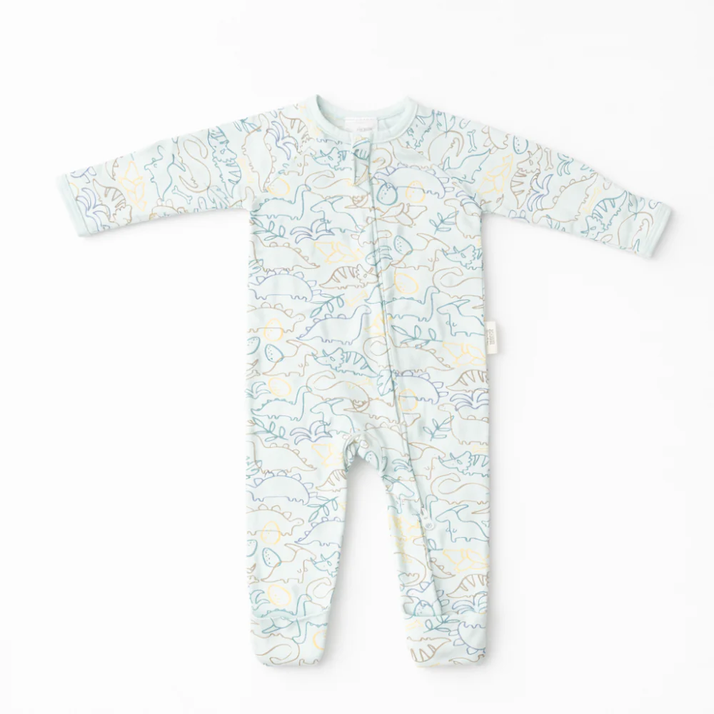 Wonderland Baby Collection Footless Growsuits - DINO OUTLINE - Image 2