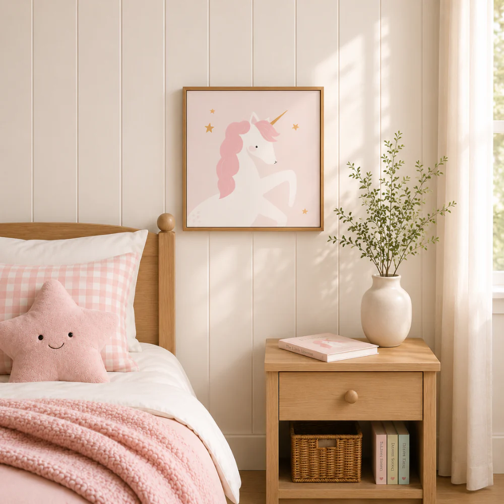 Wonderland Baby Collection Printed Wall Canvas - UNICORN - Image 2